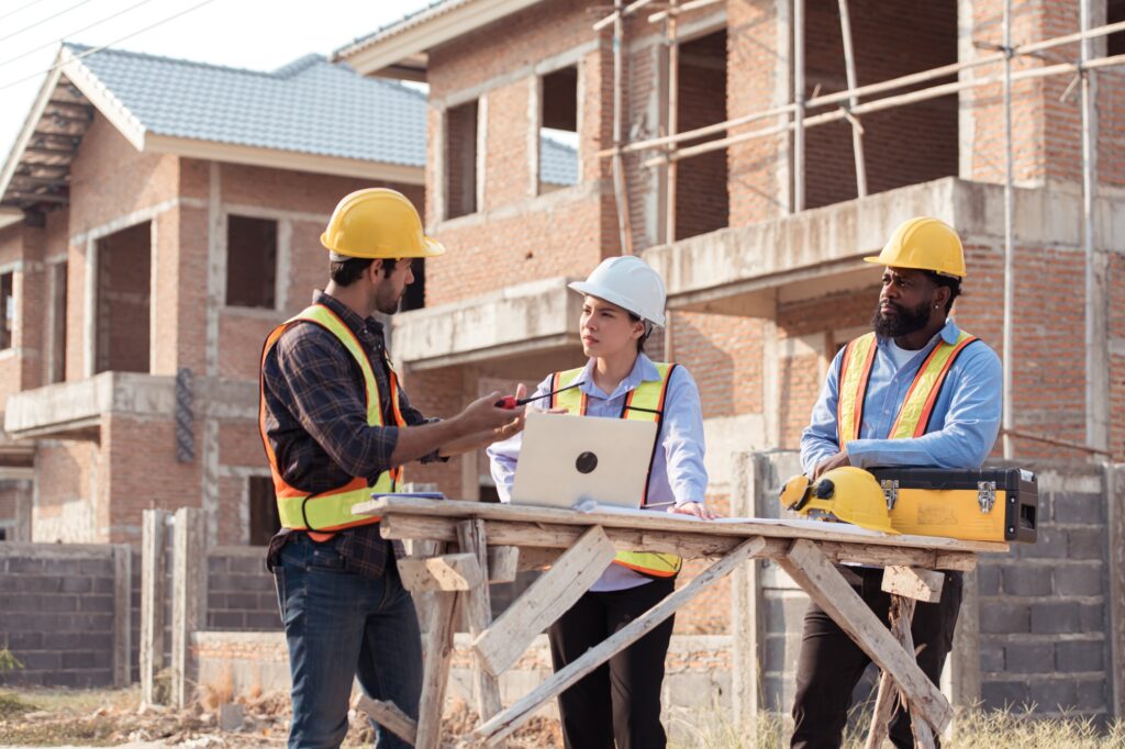 Group of architects and engineers
